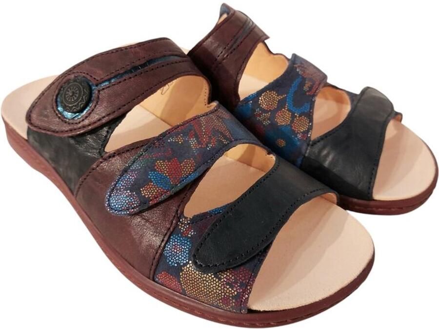 Think ! Slipper Camilla 3-000078-8080 Paars Blauw Combi