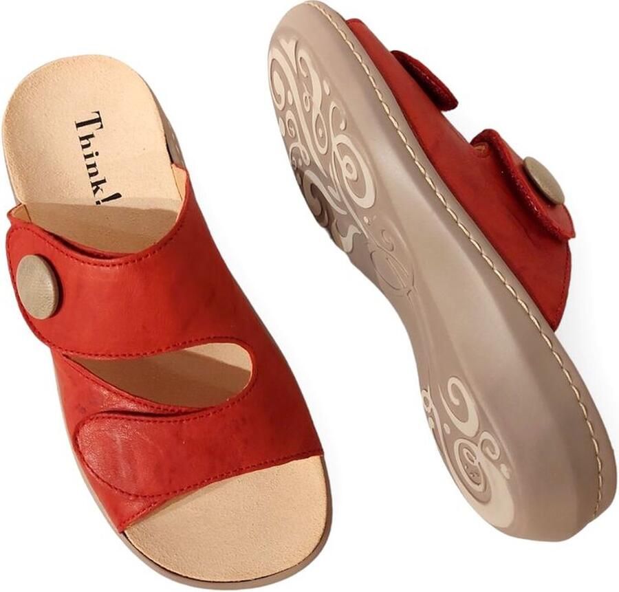 Think ! Slipper Camilla 3-000671-5030 Fire Combi Rood