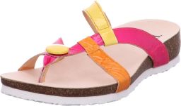 Think! Teenslippers Julia wig-hak zomerschoen slippers met stijlvolle bandjes