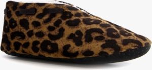 Thu!s spaanse sloffen met luipaardprint Beige Pantoffels