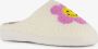 Thu!s dames teddy pantoffels met smiley Beige Sloffen - Thumbnail 1