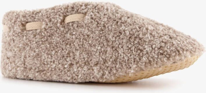 Thu!s gevoerde dames sloffen beige Pantoffels