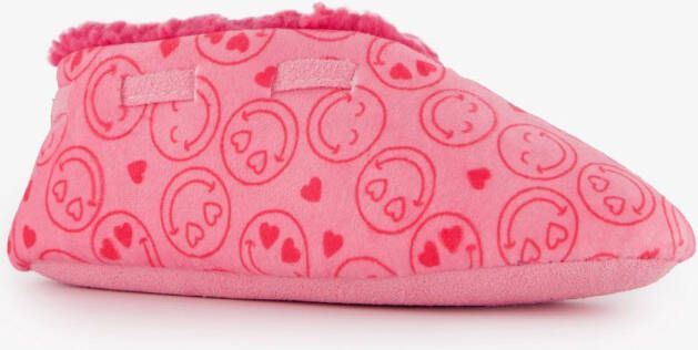 Thu!s gevoerde kinder sloffen met smileys roze Pantoffels