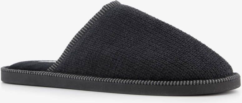 Thu!s heren instap pantoffels zwart Sloffen