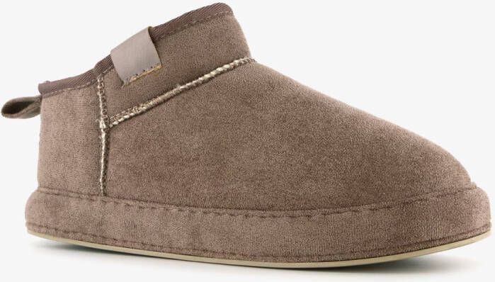 Thu!s hoge dames pantoffels beige Sloffen