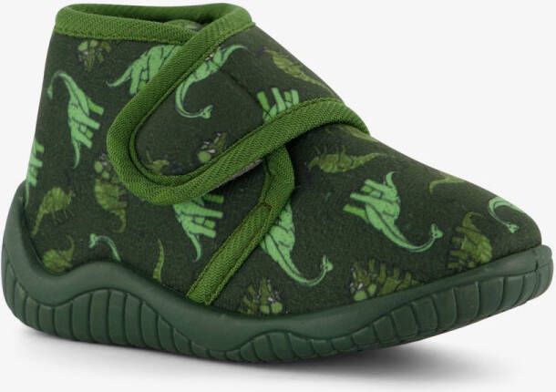 Thu!s jongens pantoffels met dino groen Sloffen