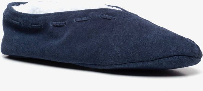 Thu!s leren heren Spaanse sloffen blauw Pantoffels