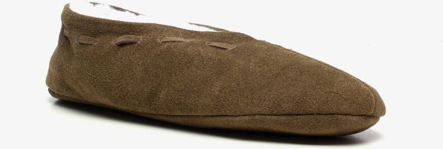 Thu!s leren heren Spaanse sloffen groen Pantoffels