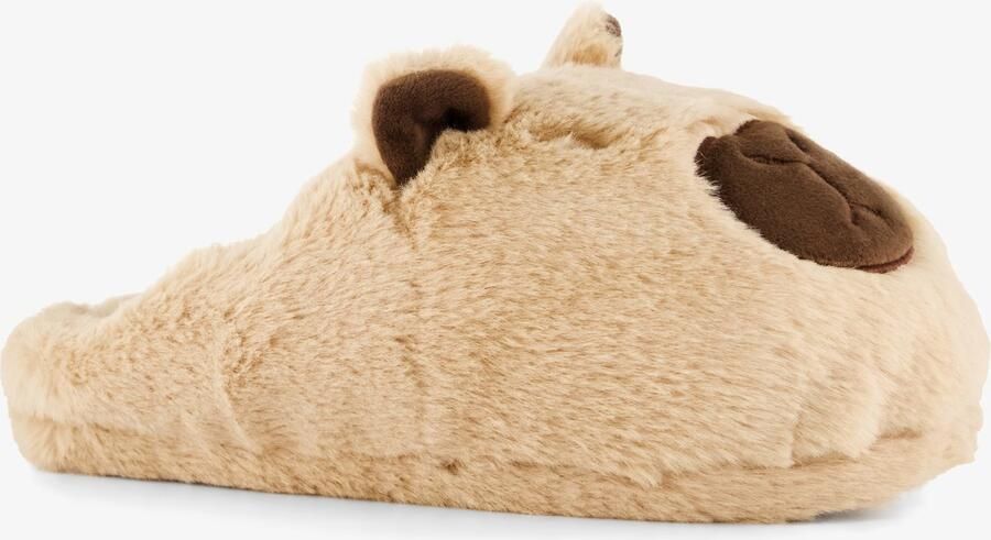 Thu!s dames instap pantoffels capibara Beige Sloffen