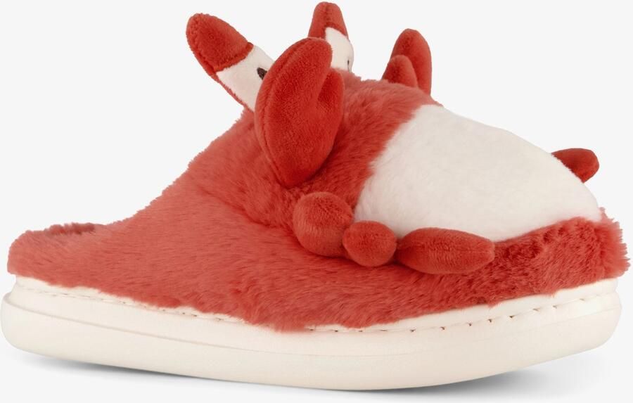 Thu!s dames krab pantoffels Rood Sloffen
