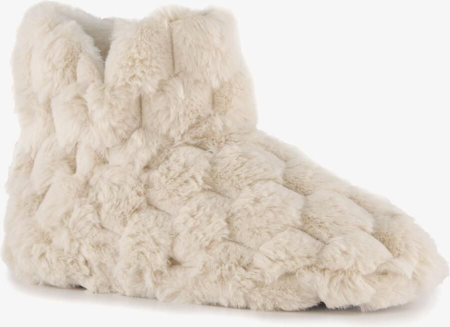 Thu!s dames pantoffels hoog wit Sloffen