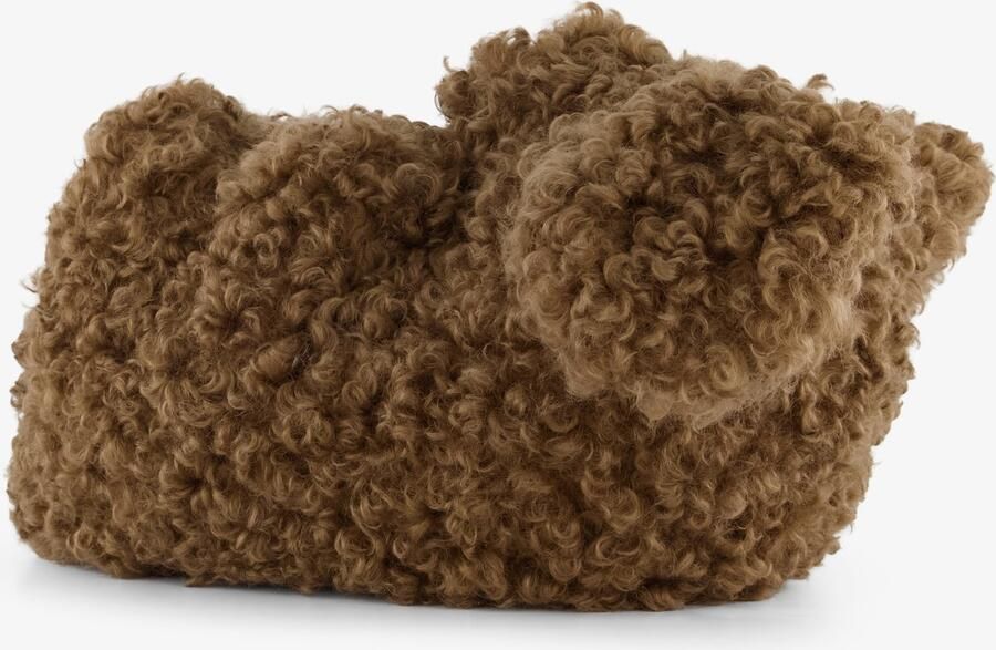 Thu!s gevoerde dames hond pantoffels bruin Sloffen