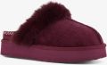 Thu!s gevoerde dames instap pantoffels bordeaux rood Sloffen - Rood