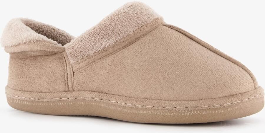 Thu!s gevoerde dames pantoffels beige Sloffen
