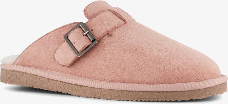 Thu!s gevoerde dames instap pantoffels roze Sloffen