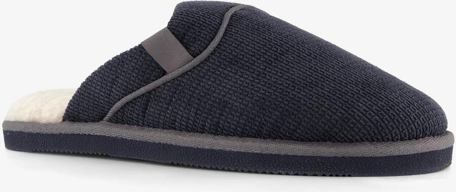 Thu!s gevoerde heren instap pantoffels donkerblauw Sloffen