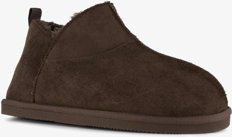 Thu!s gevoerde heren pantoffels donkerbruin Sloffen