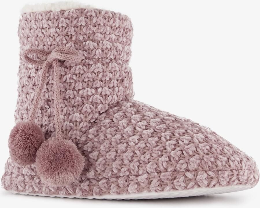 Thu!s gevoerde hoge dames sloffen roze Pantoffels