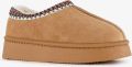 Thu!s gevoerde meisjes pantoffels camel bruin Sloffen - Bruin