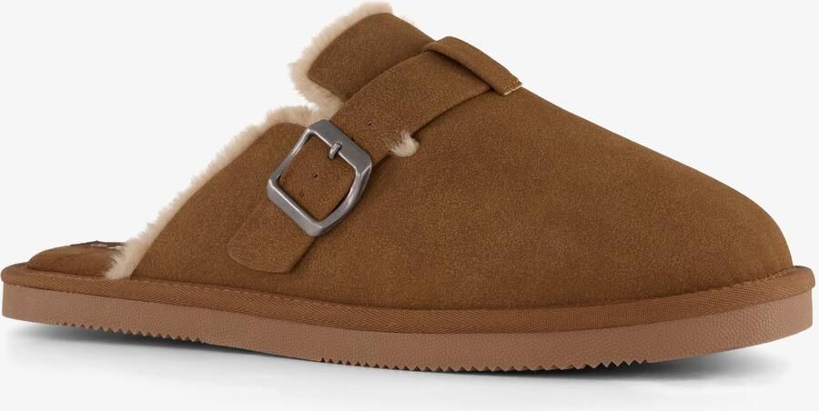 Thu!s heren instap pantoffels bruin Sloffen