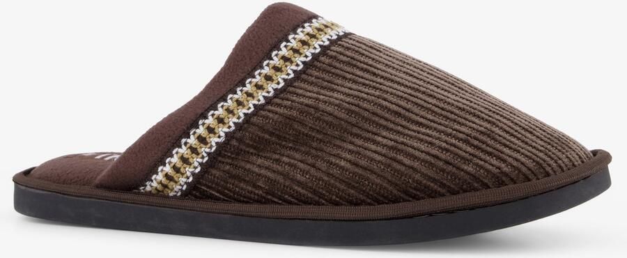 Thu!s heren instap pantoffels bruin Sloffen