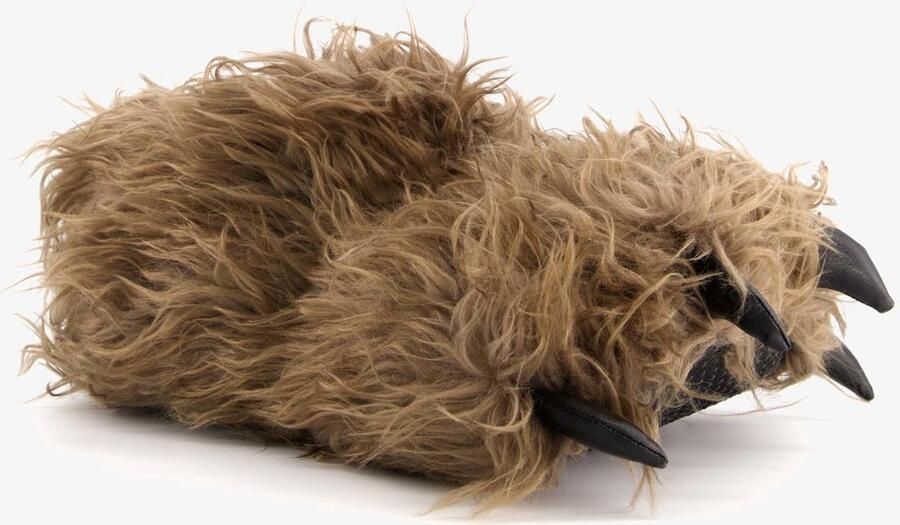 Thu!s heren pantoffels dierenpoot bruin Sloffen