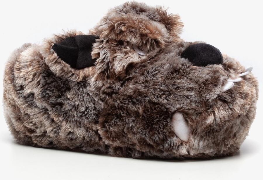 Thu!s heren pantoffels hond bruin Sloffen