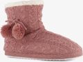 Thu!s hoge gevoerde dames pantoffels roze Sloffen - Roze