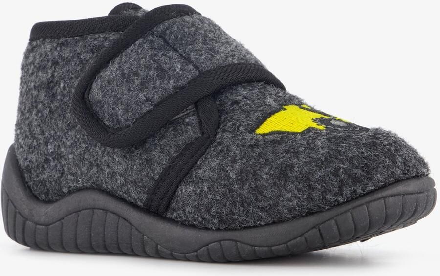 Thu!s jongens pantoffels met gele truck grijs Sloffen