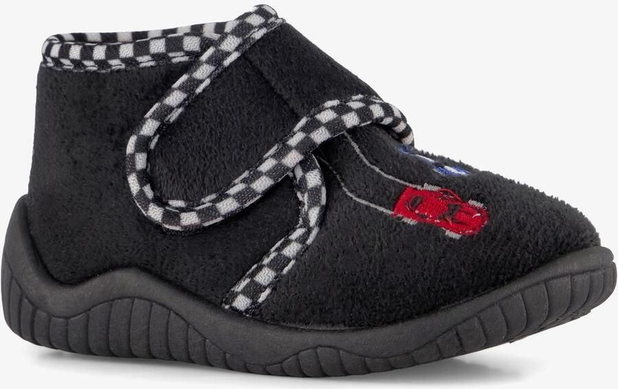 Thu!s jongens pantoffels race auto's zwart Sloffen