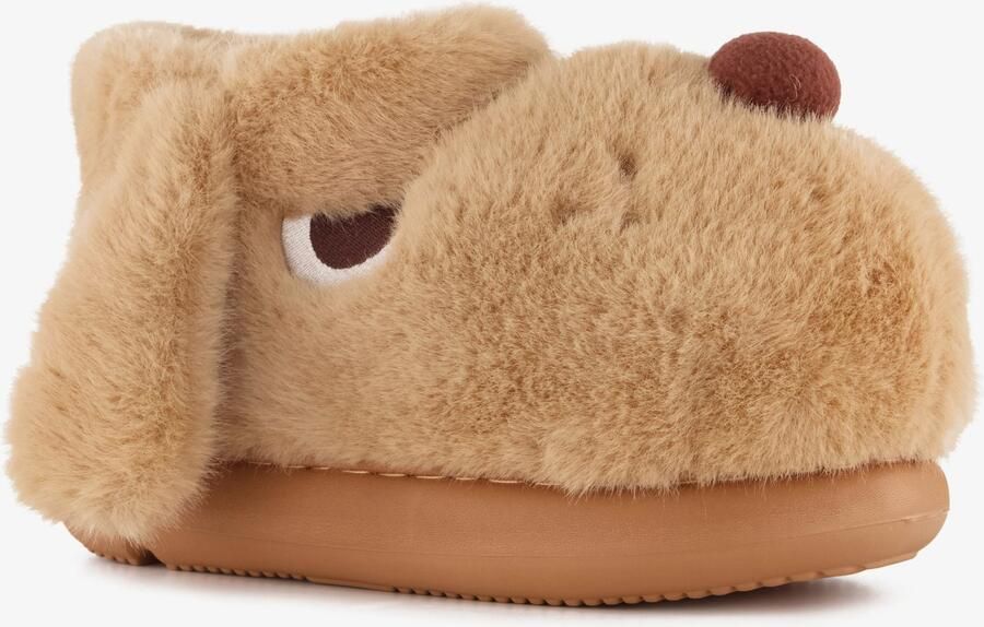 Thu!s kinder pantoffels beige hond Sloffen