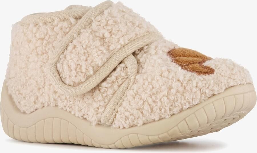 Thu!s kinder pantoffels met croissantje beige Sloffen