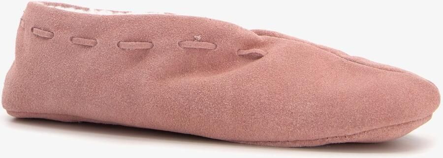 Thu!s leren dames Spaanse sloffen roze Pantoffels Echt leer