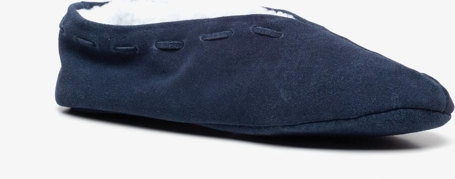 Thu!s leren heren Spaanse sloffen blauw Pantoffels Echt leer