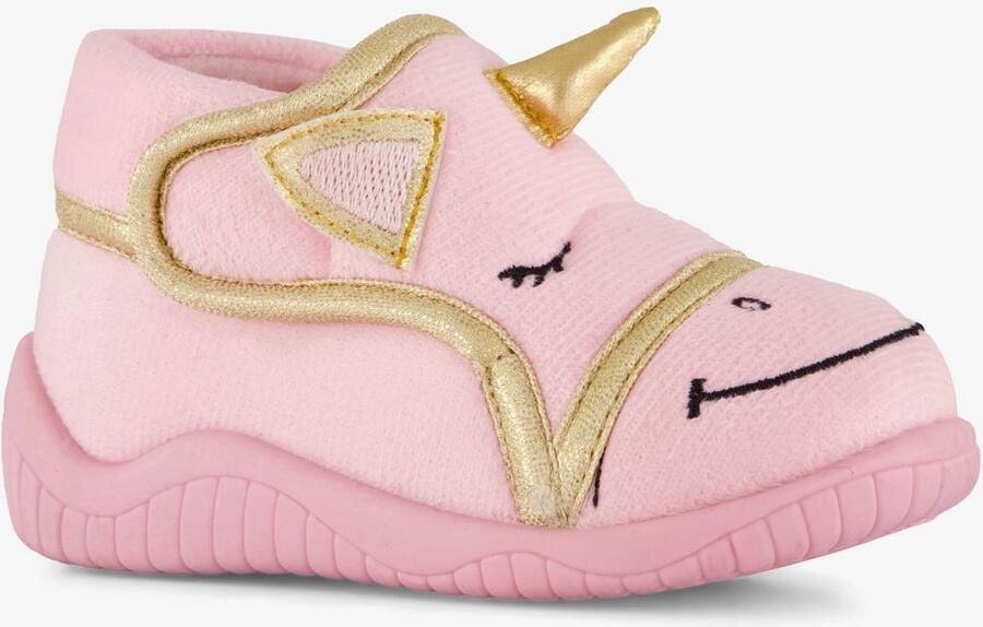 Thu!s meisjes pantoffels met eenhoorn roze goud Sloffen