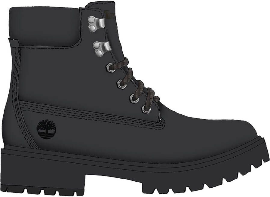 Timberland 6 INCH LACE UP BOOT JET BLACK Dames Veterschoenen JET BLACK