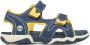 Timberland Adventure Seeker teenslippers Kinderen 2-Strap geel blauw - Thumbnail 1