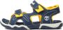 Timberland Adventure Seeker teenslippers Kinderen 2-Strap geel blauw - Thumbnail 4