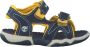 Timberland Adventure Seeker teenslippers Kinderen 2-Strap geel blauw - Thumbnail 3