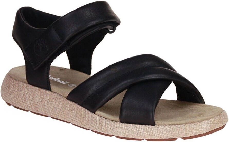 Timberland Women's Belmar Waves Backstrap Sandal Sandalen zwart beige