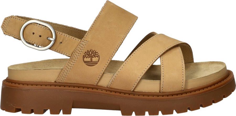 Timberland Women's Clairemont Way Cross-Strap Sandal Sandalen bruin