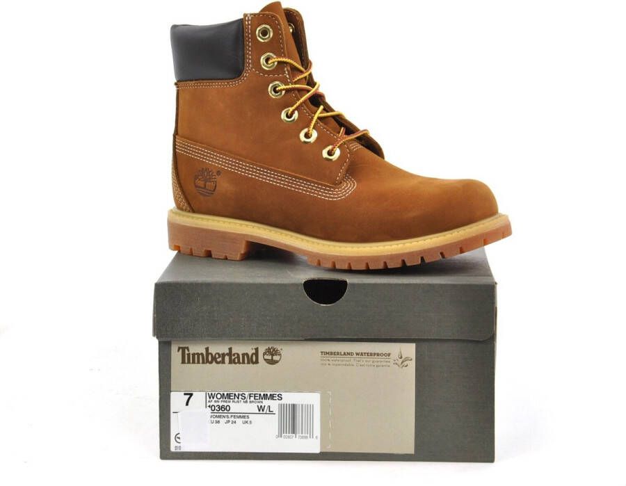 Timberland Dames 6-Inch Premium Boots (36 t m 41) Rust Bruin 10360
