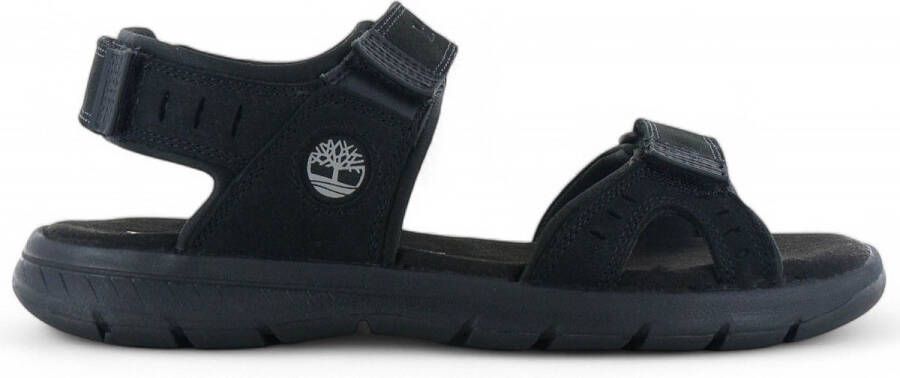 Timberland Governor's Island Heren 3-Strap Sandalen zwart met bandjes TB0A1QYZ