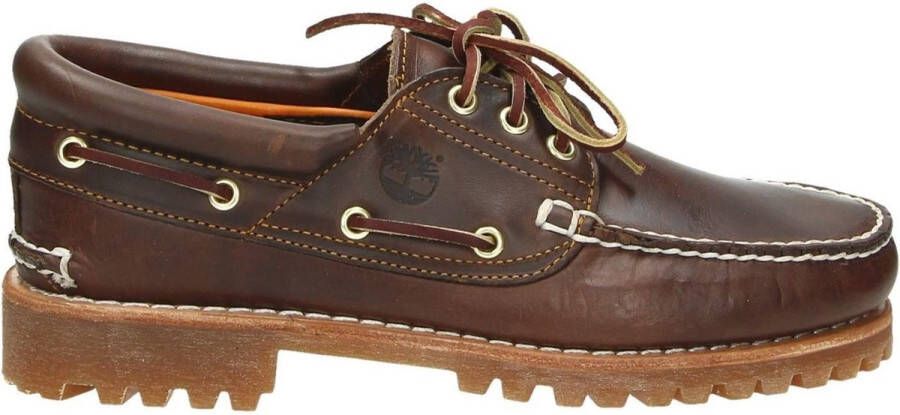 TIMBERLAND Veterschoenen Heren Authentics 3 Eye Classic Lug Maat: 46 Materiaal: Leer Kleur: Bruin - Foto 11