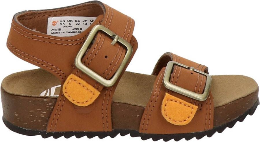 Timberland Jongens Sandalen Castle Island 2 Strap Cognac