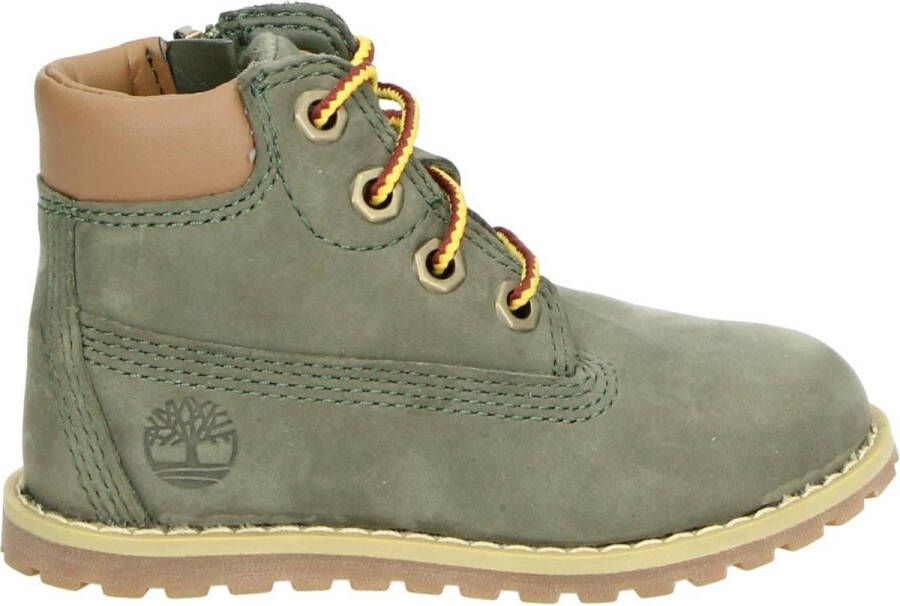 Timberland Pokey Pine 6in Boot Kids Veterboots Laarzen Met Veters Groen
