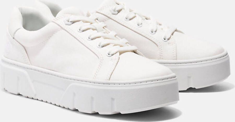 Timberland LAUREL COURT LOW LACE UP SNEAKER WHITE CANVAS