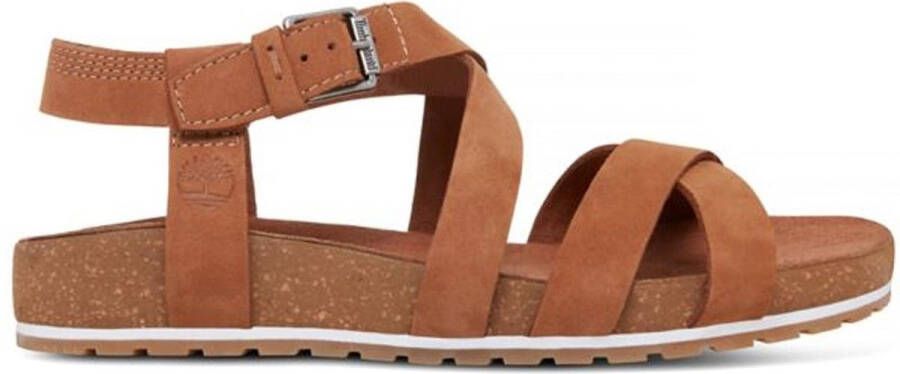 Timberland Women's Malibu Waves Ankle Strap Sandal Sandalen bruin