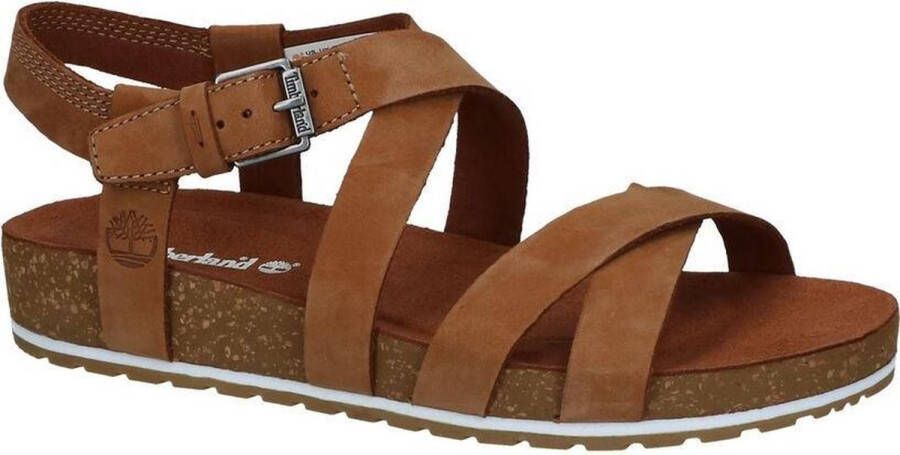 Timberland Women's Malibu Waves Ankle Strap Sandal Sandalen bruin