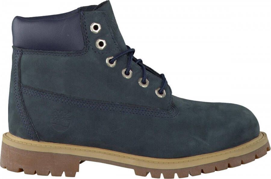 Timberland Meisjes Veterboots 6in Prm Wp Boot Kids Blauw Schoenen